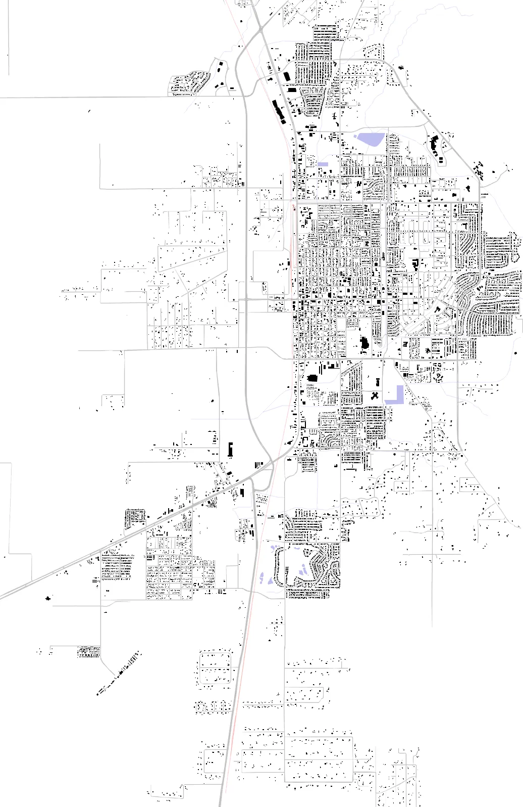 Alamogordo figure ground plan