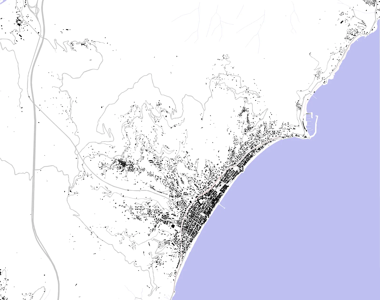 Alassio figure ground plan