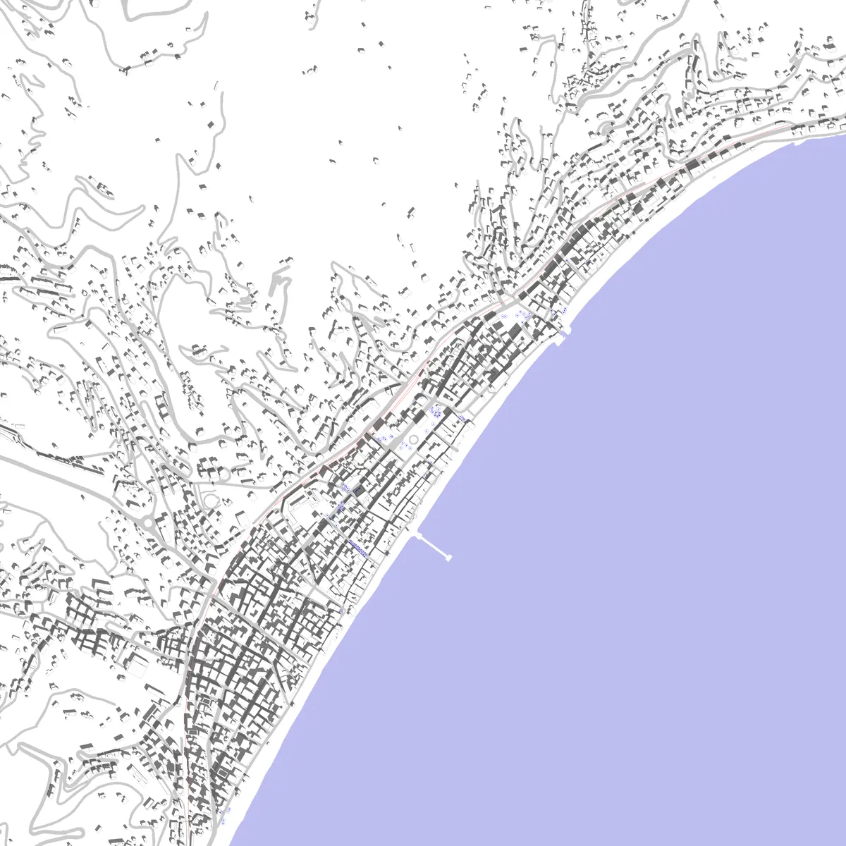 Alassio site plan (2.5 km)