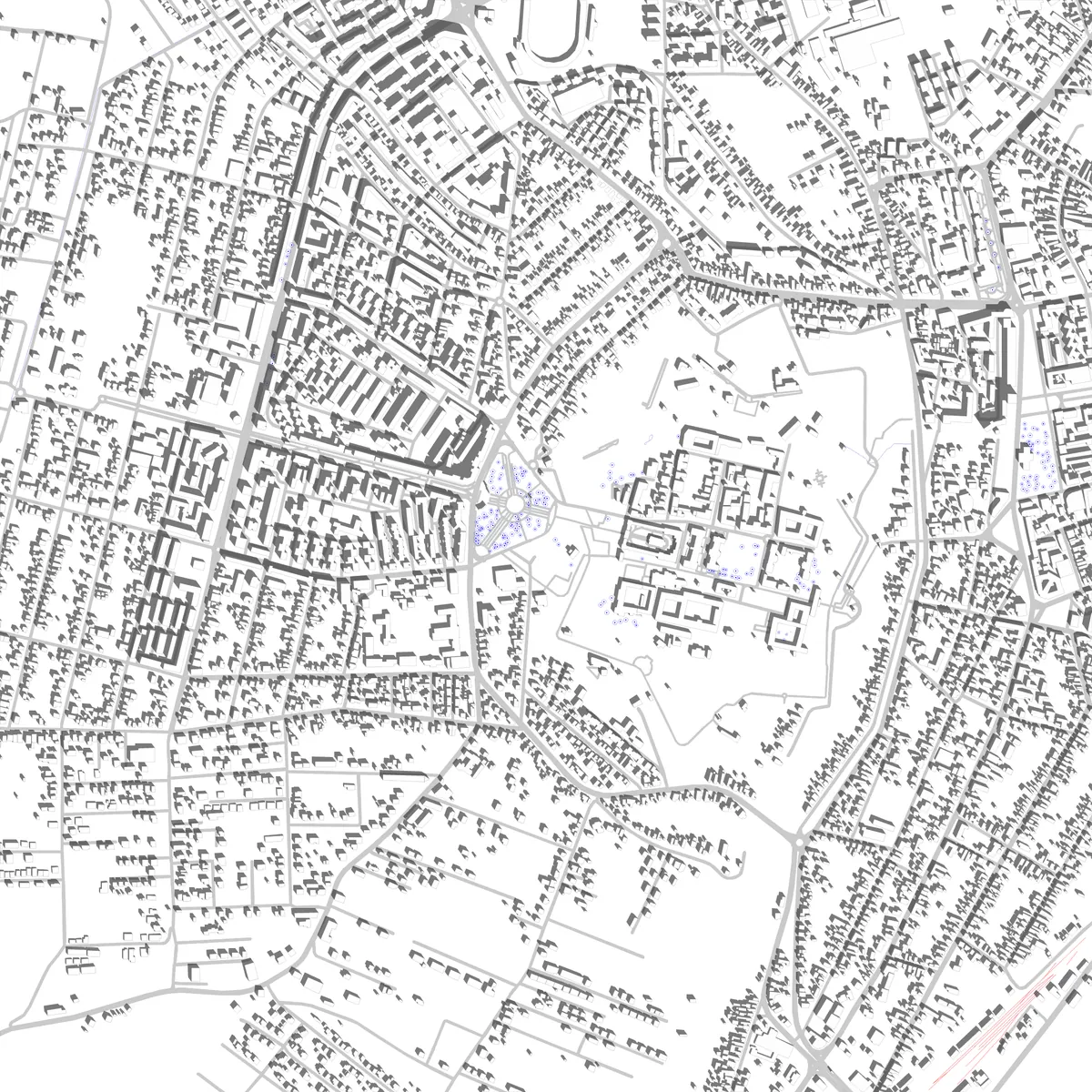 Alba Iulia Lageplan (2,5 km)