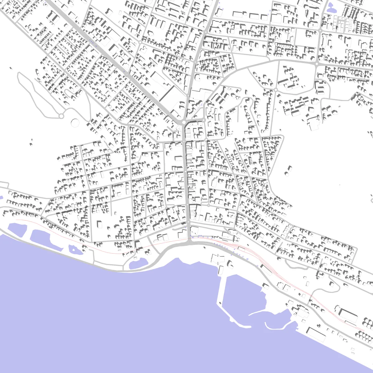 Albany site plan (2.5 km)