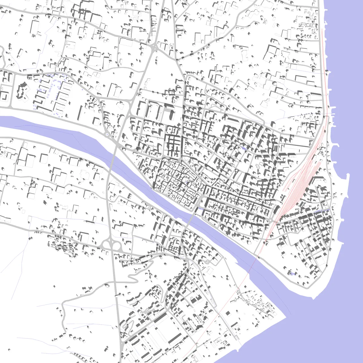 Albenga planimetria di sito (2.5 km)