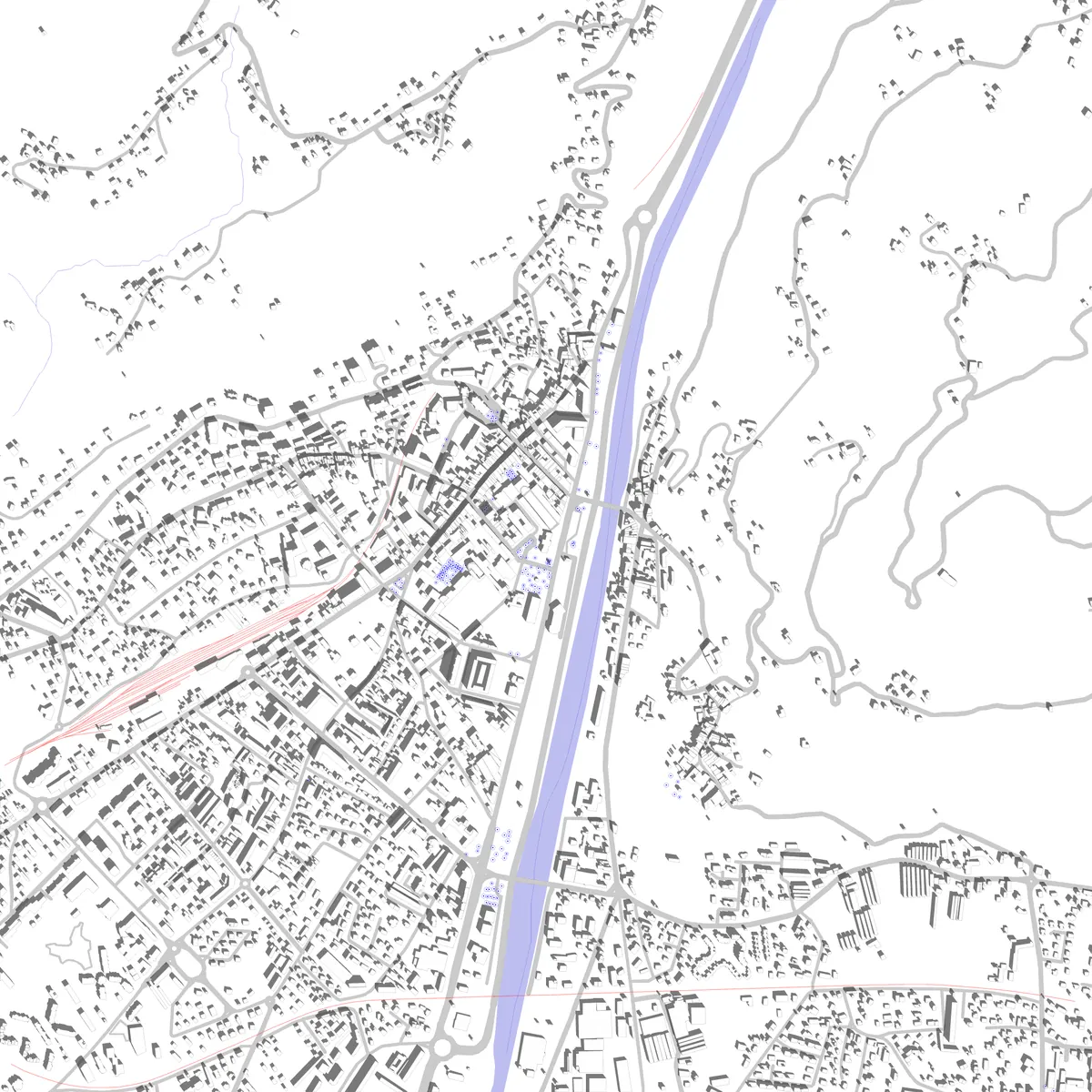 Albertville Lageplan (2,5 km)