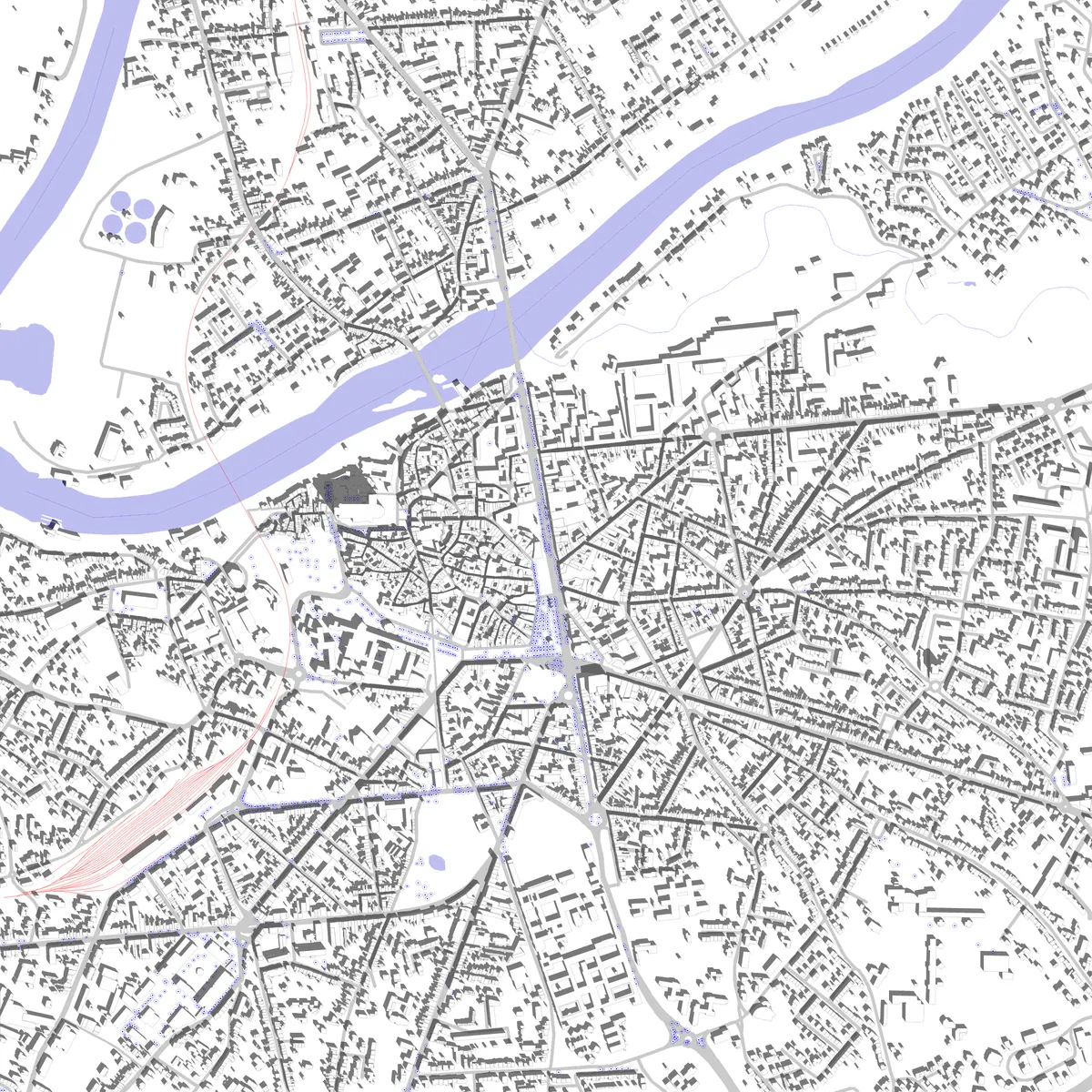 Albi site plan (2.5 km)
