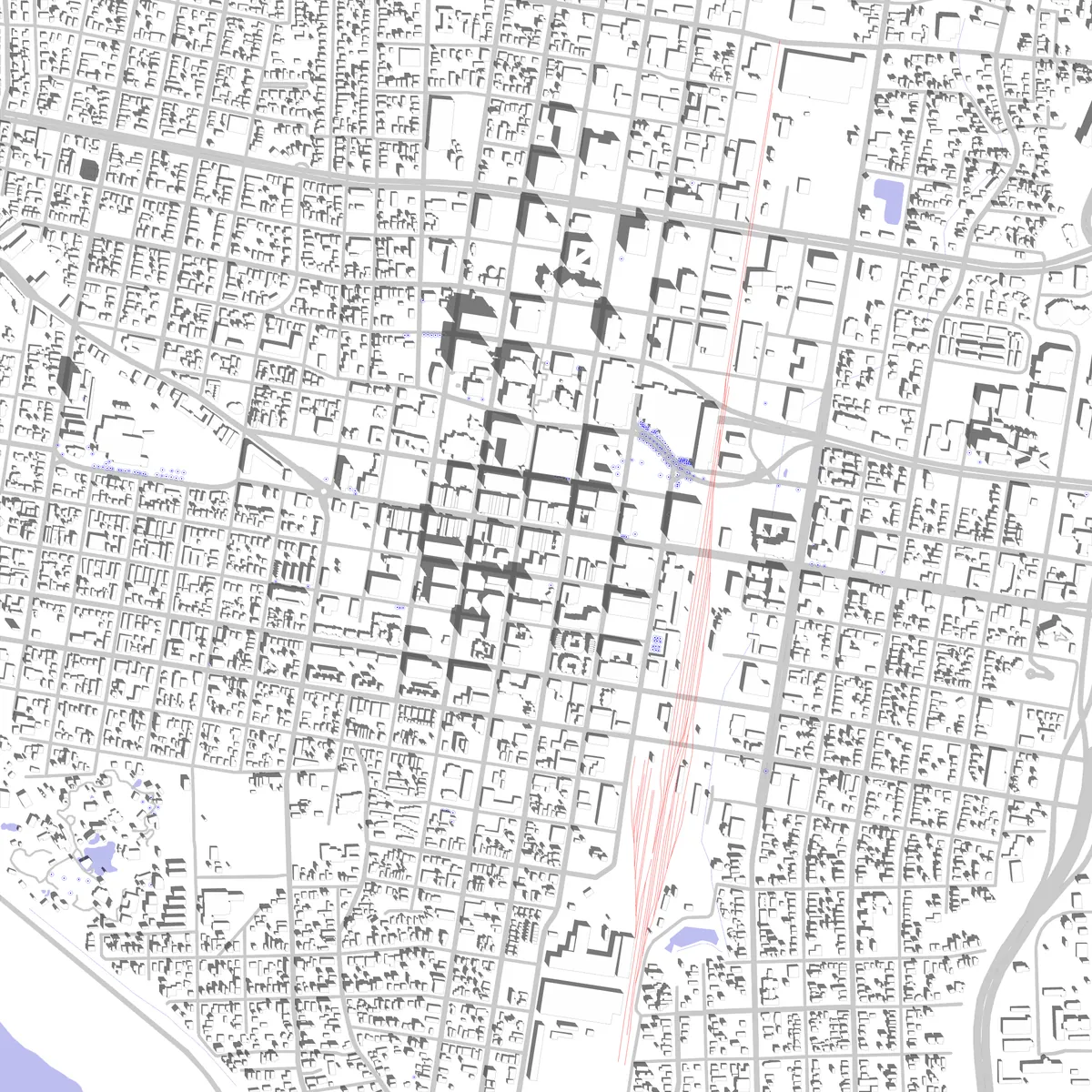 Albuquerque Lageplan (2,5 km)