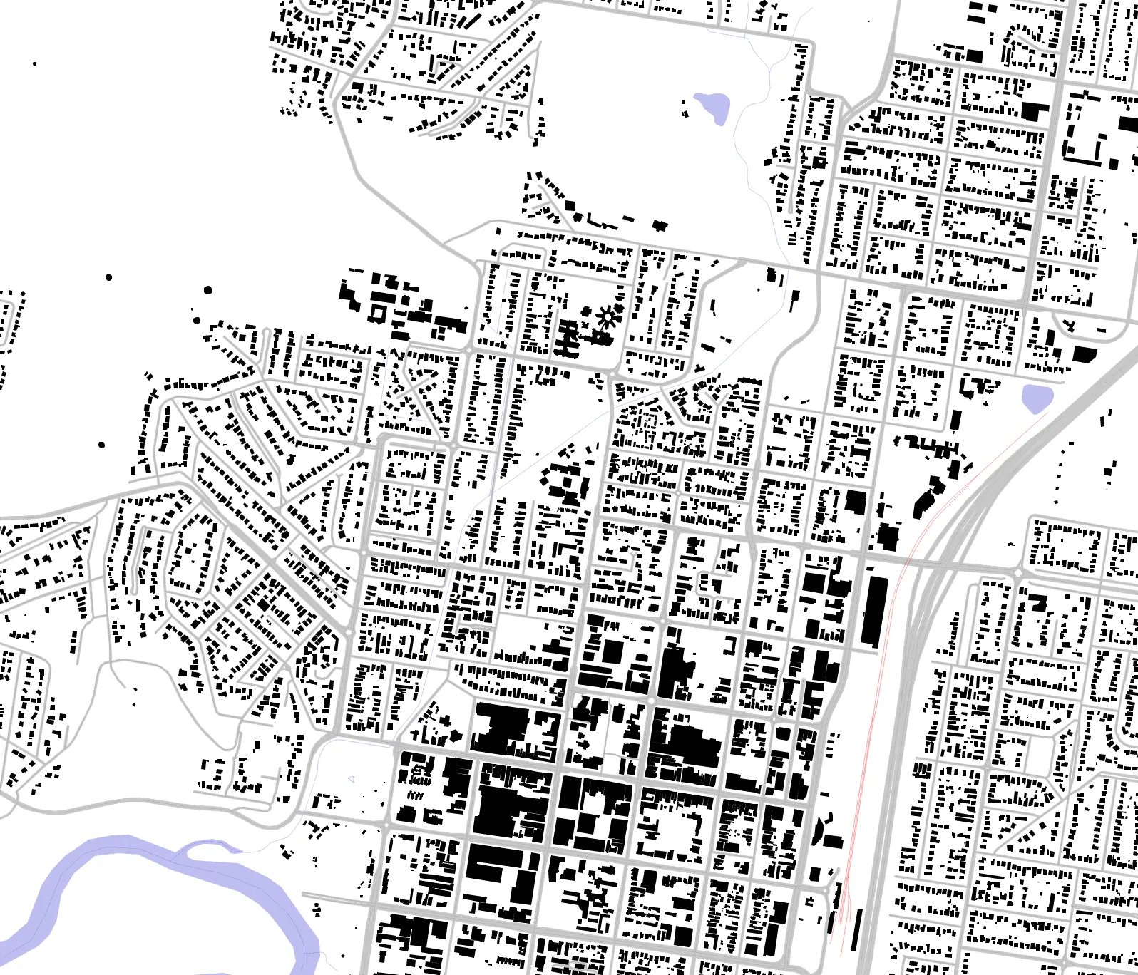Albury Schwarzplan
