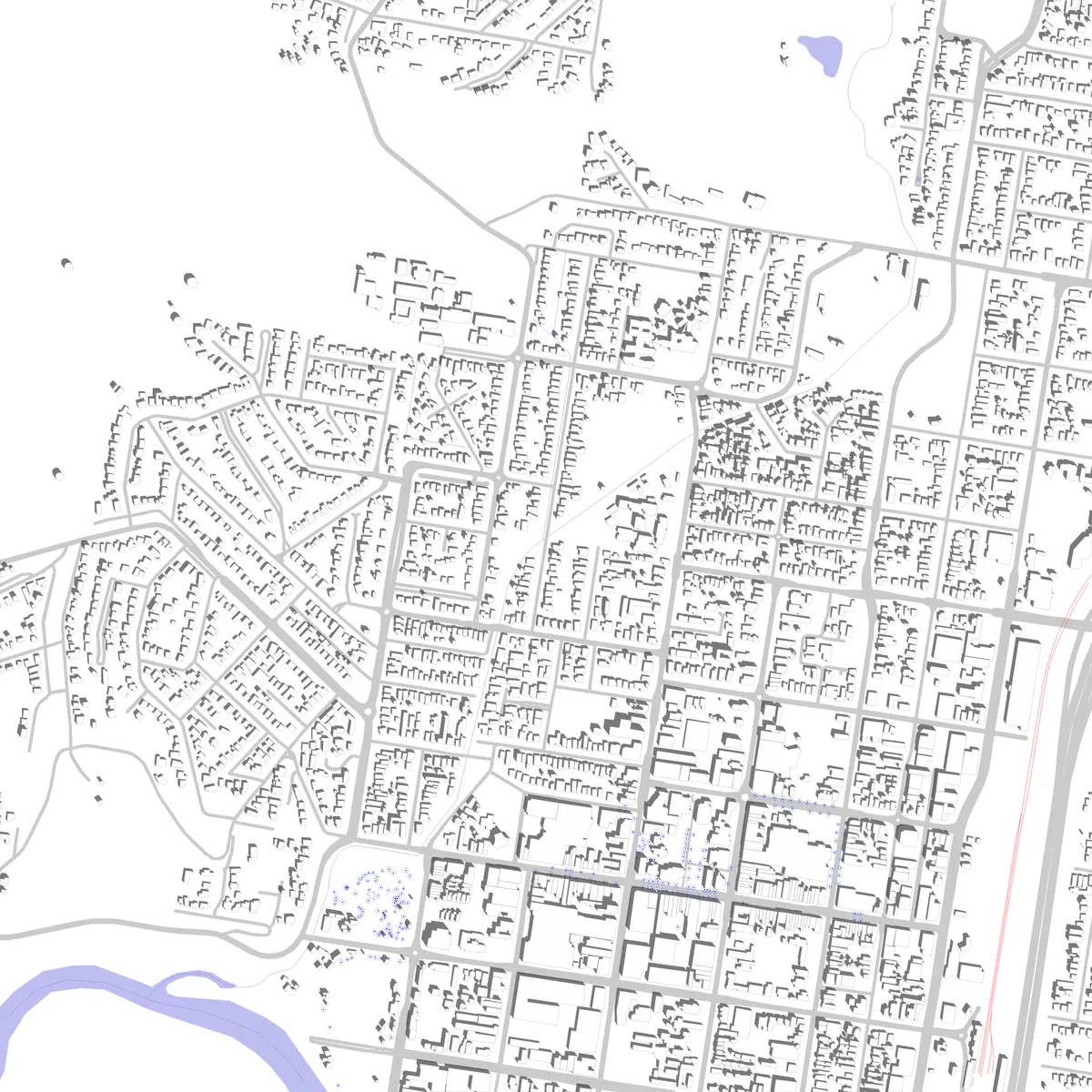 Albury Lageplan (2,5 km)