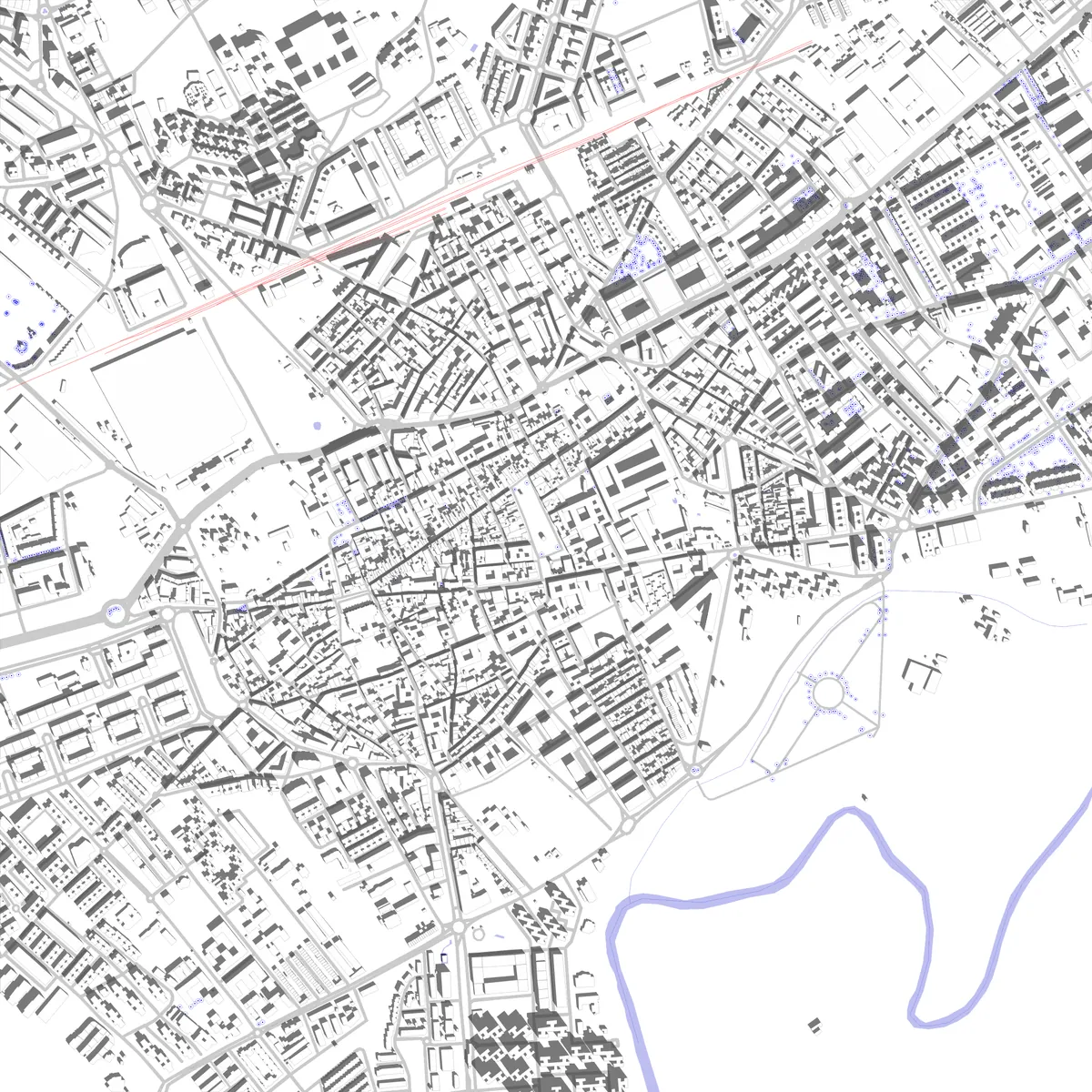 Alcalá de Henares plano de situación (2.5 km)