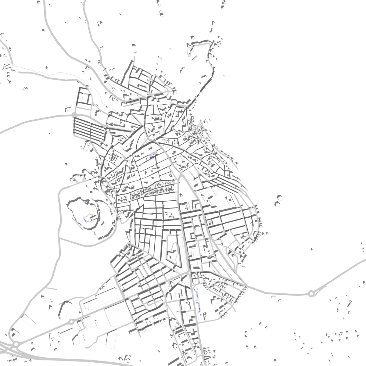 Alcalá la Real plano de situación (2,5 km)