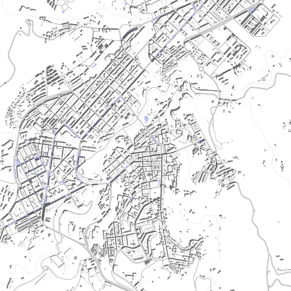 Alcoy plano de situación (2,5 km)