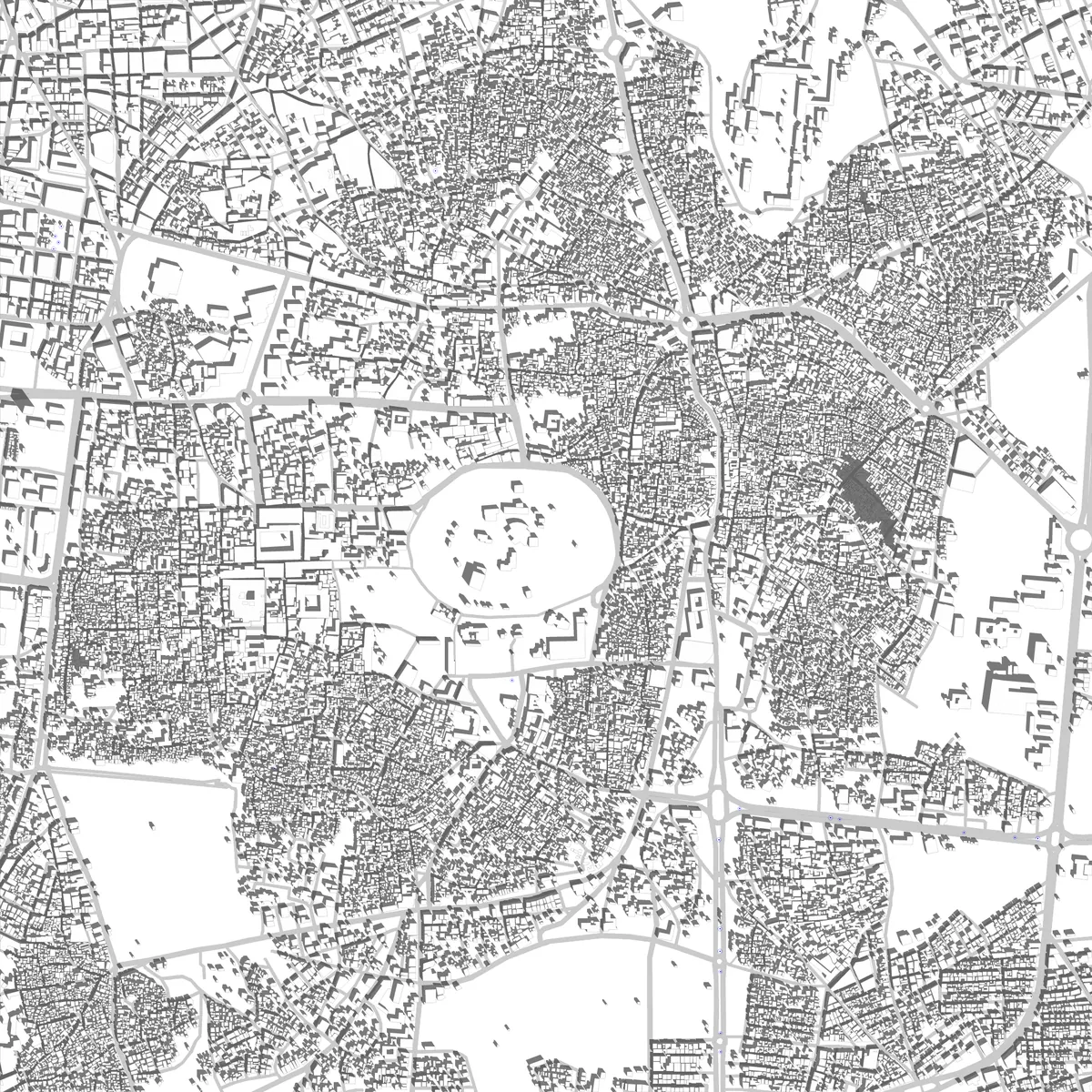 Aleppo Lageplan (2,5 km)