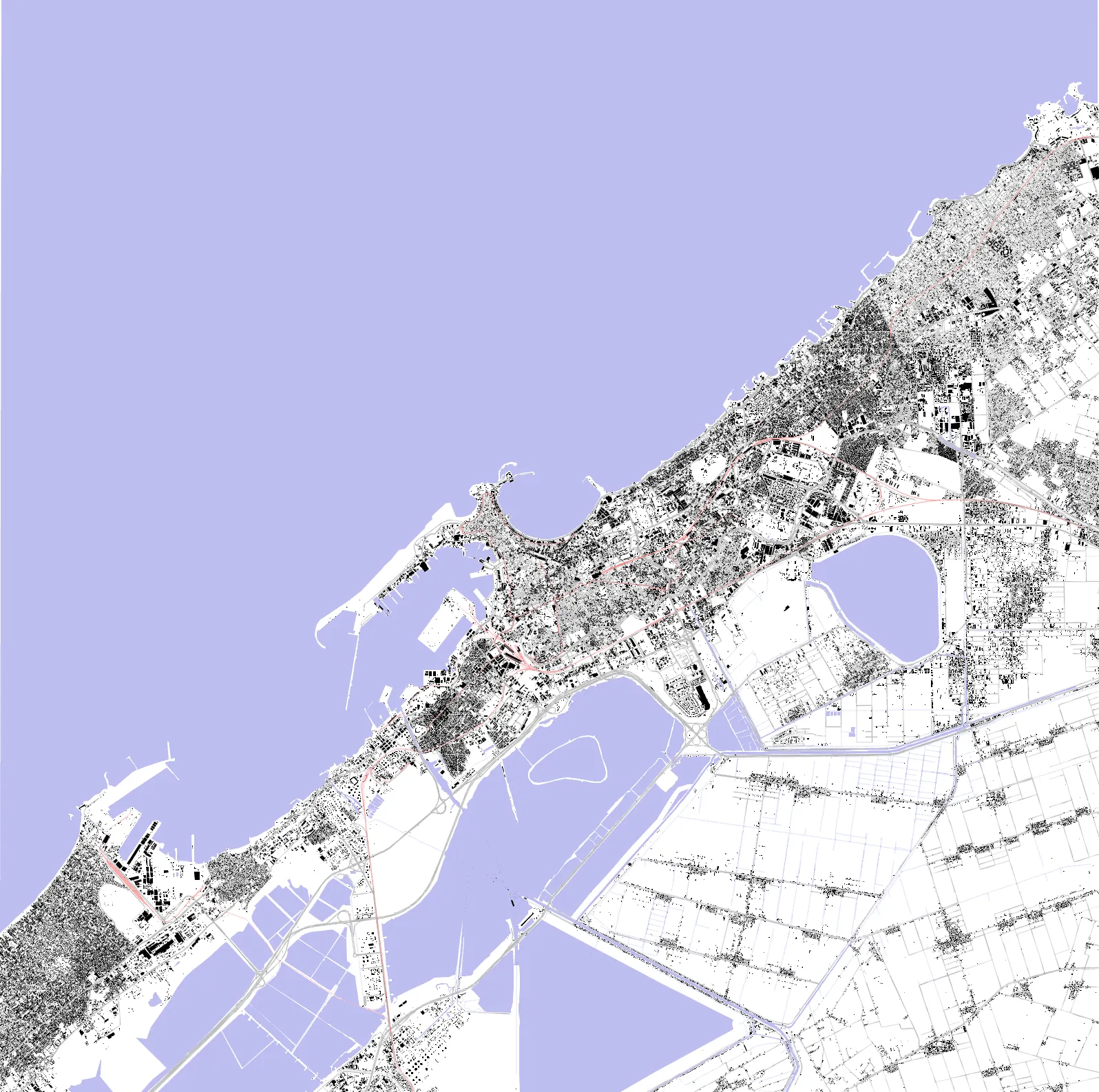 Alexandria figure ground plan