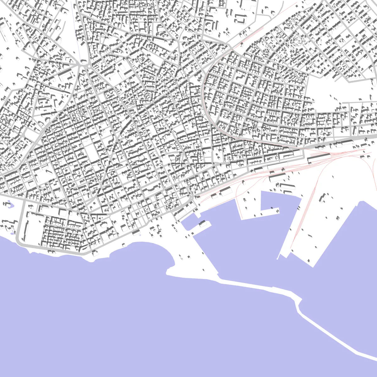 Alexandroupoli Lageplan (2,5 km)