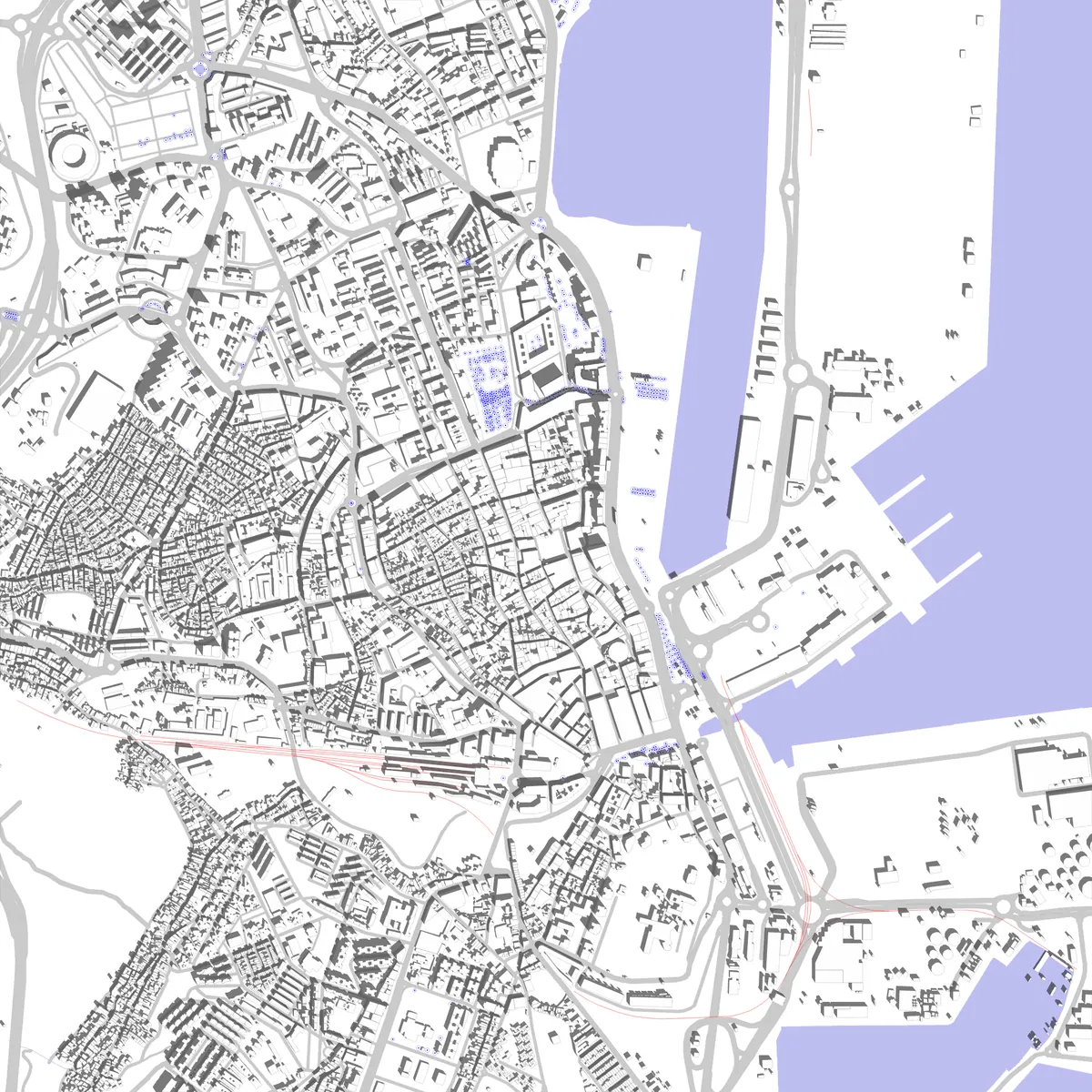 Algeciras Lageplan (2,5 km)
