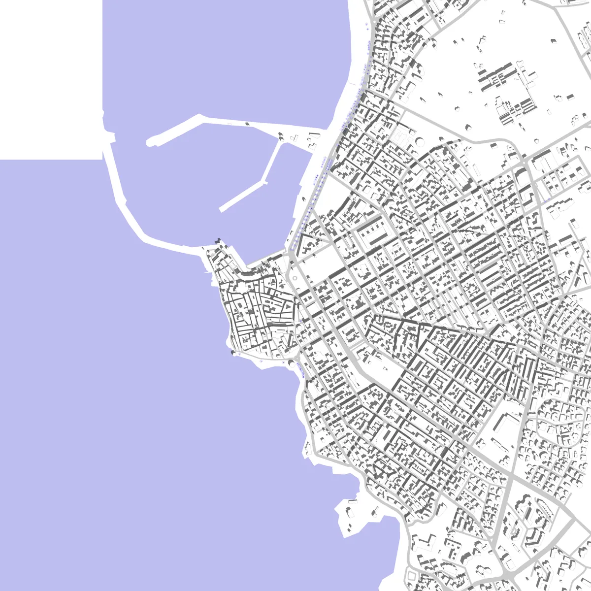 Alghero Lageplan (2,5 km)
