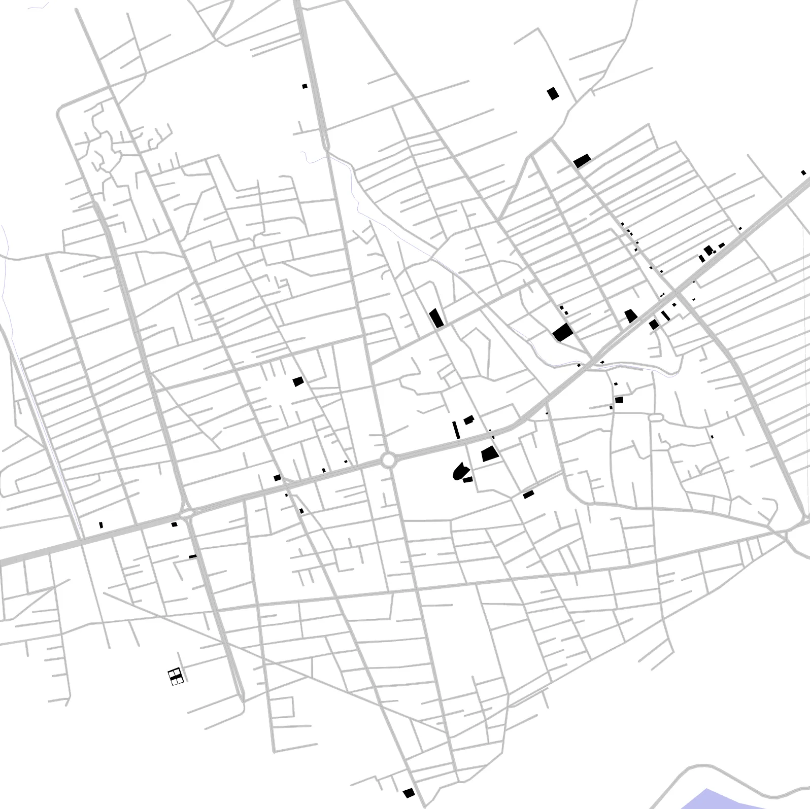Aliabad-e Katul figure ground plan