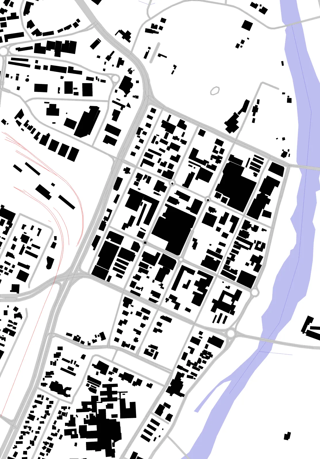 Alice Springs Schwarzplan