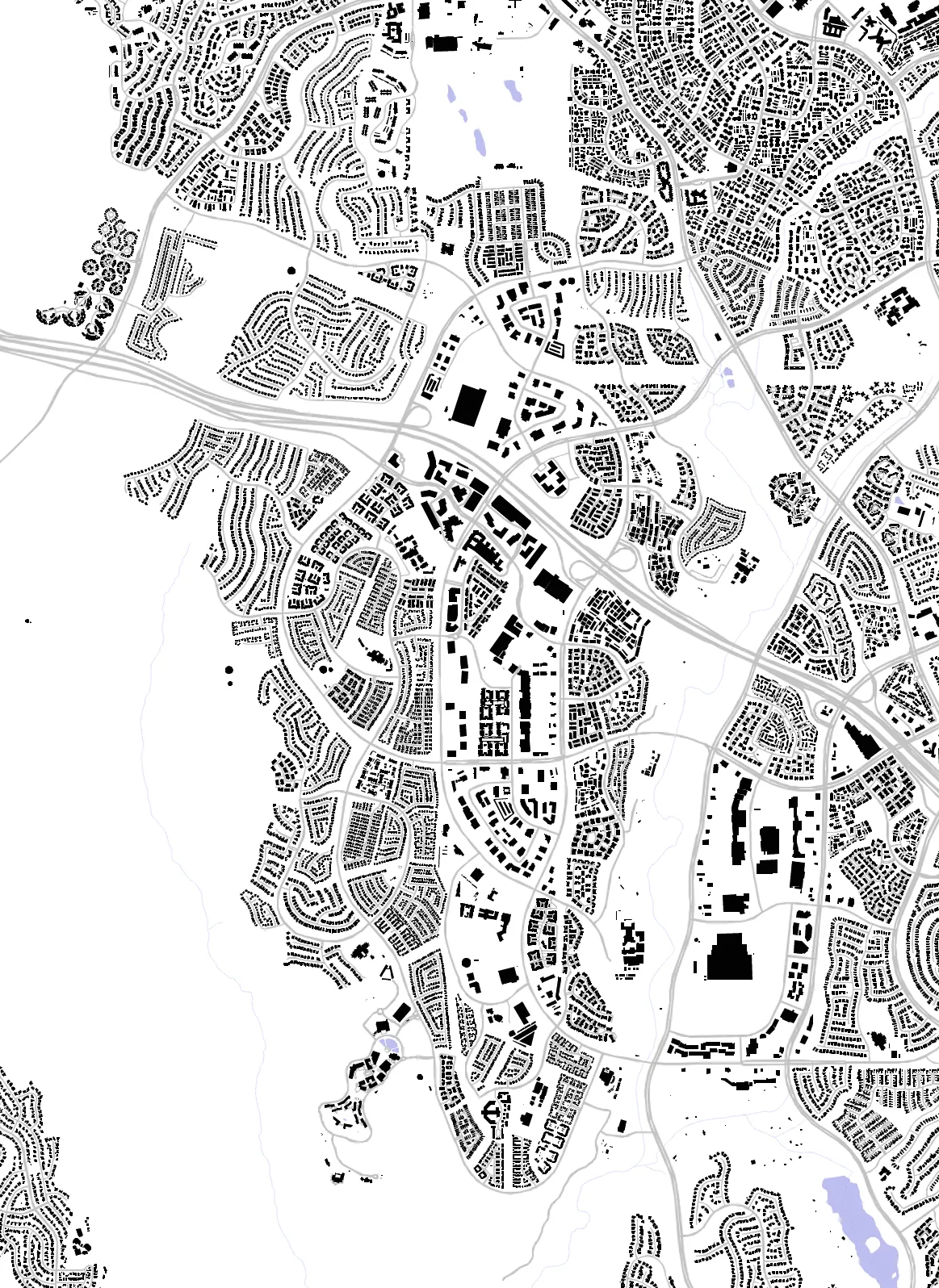 Aliso Viejo figure ground plan