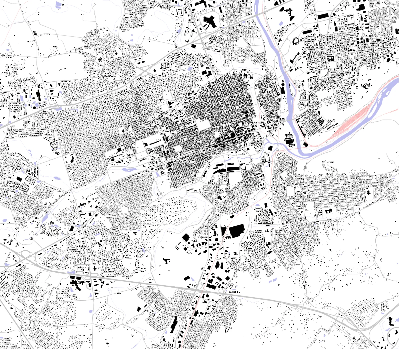 Allentown figure ground plan