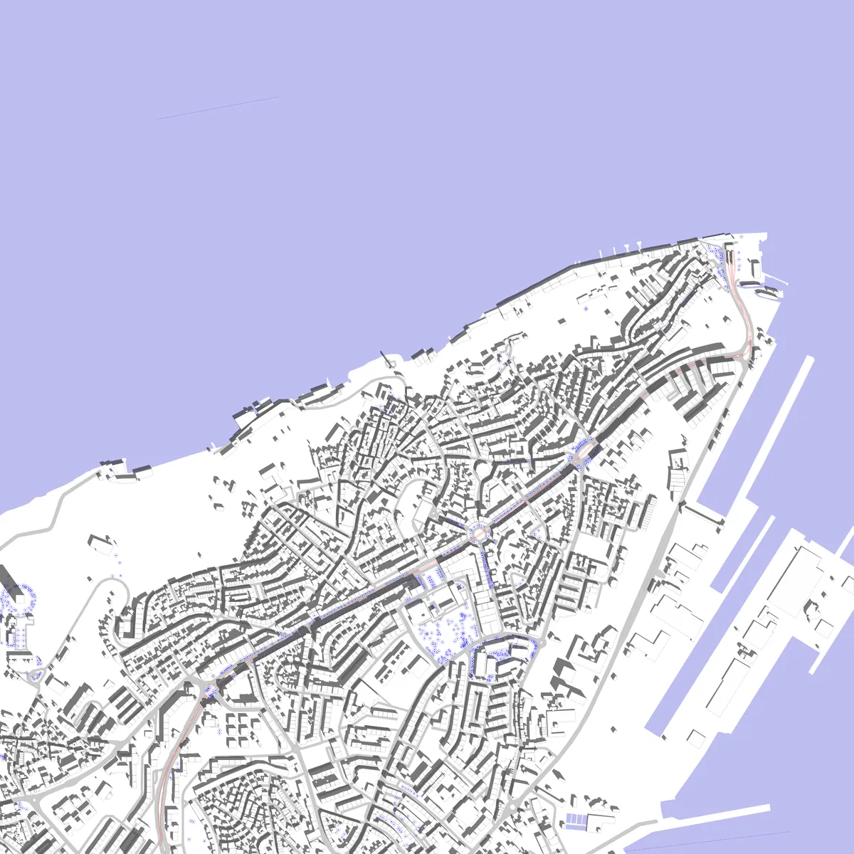 Almada planta de localização (2,5 km)