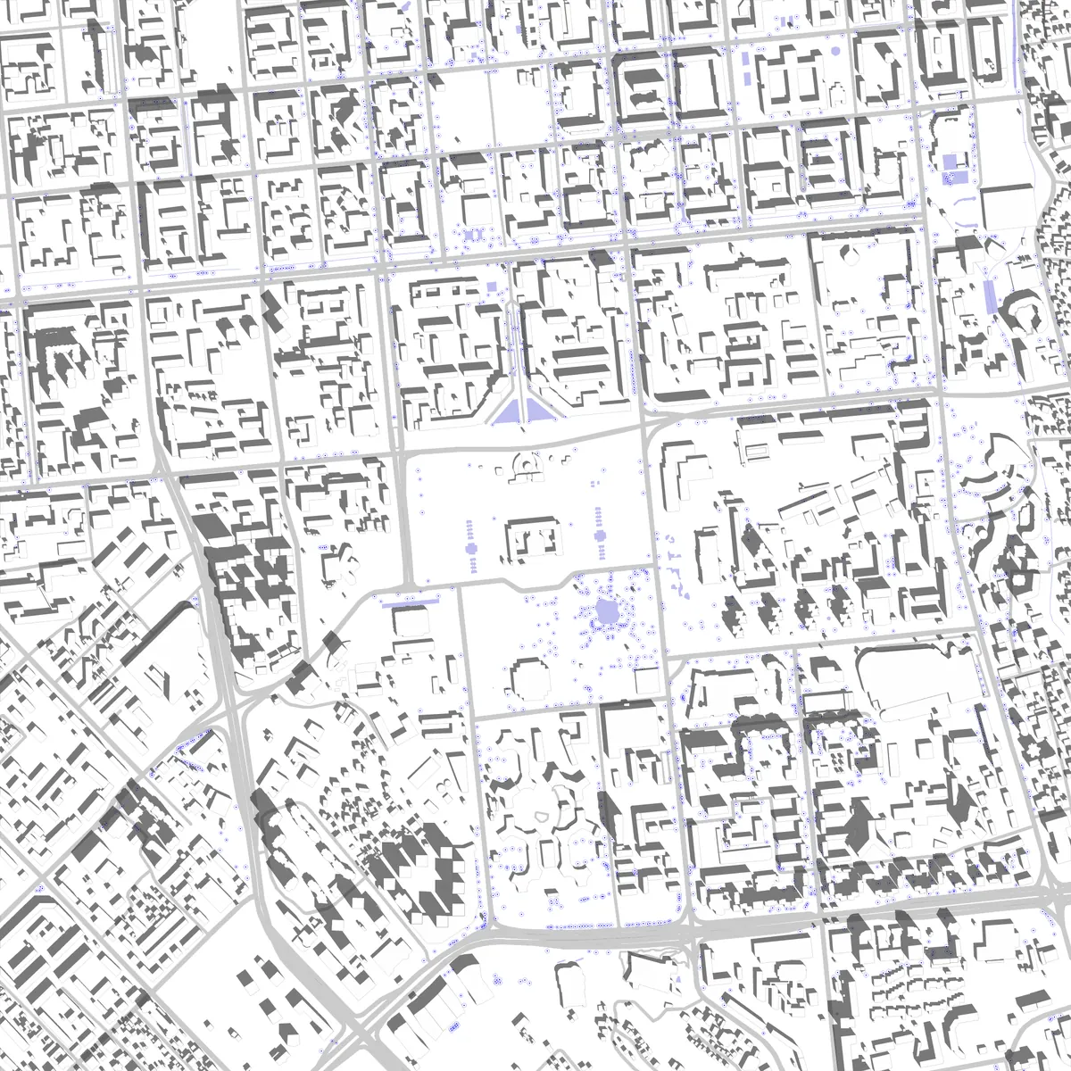 Almaty site plan (2.5 km)