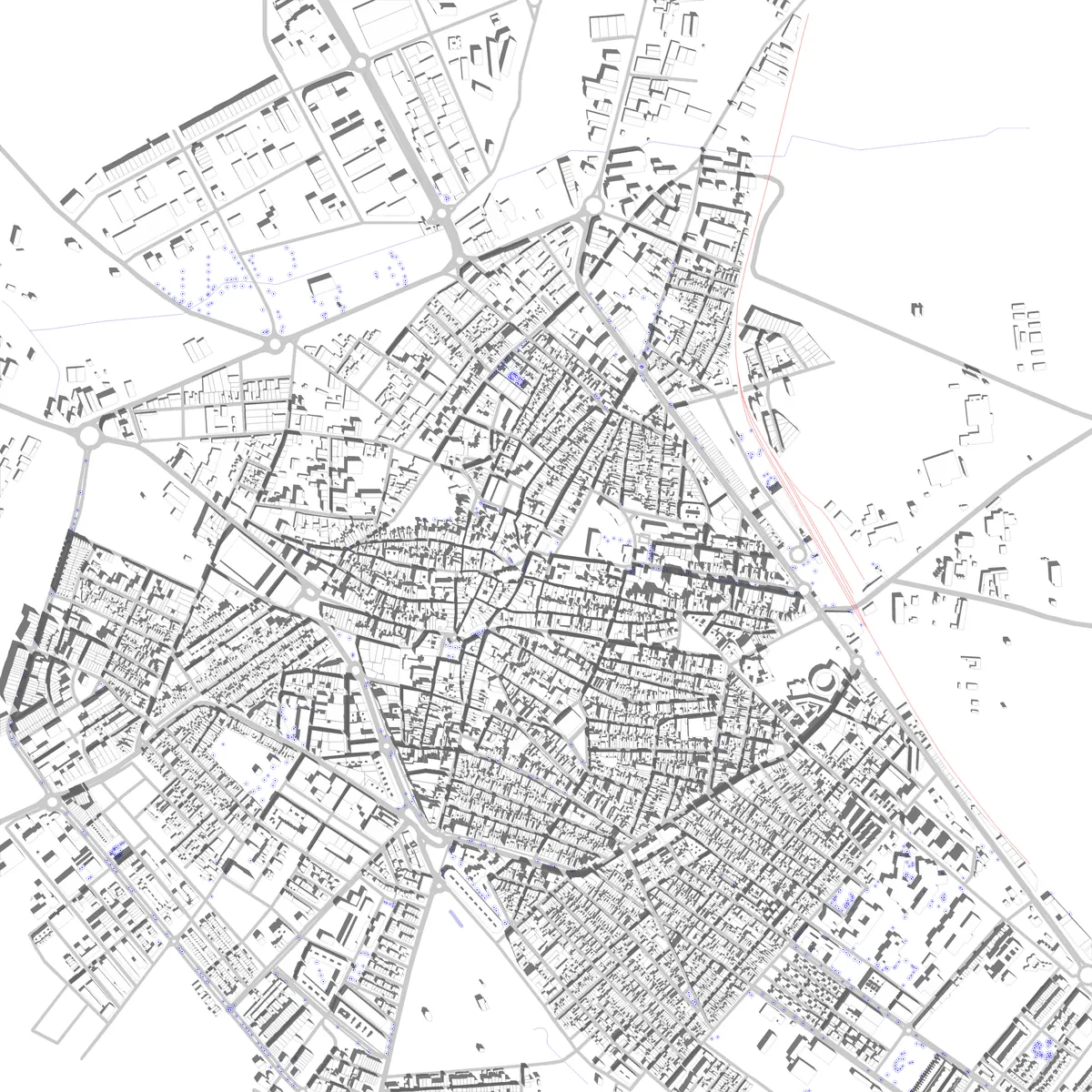 Almendralejo Lageplan (2,5 km)