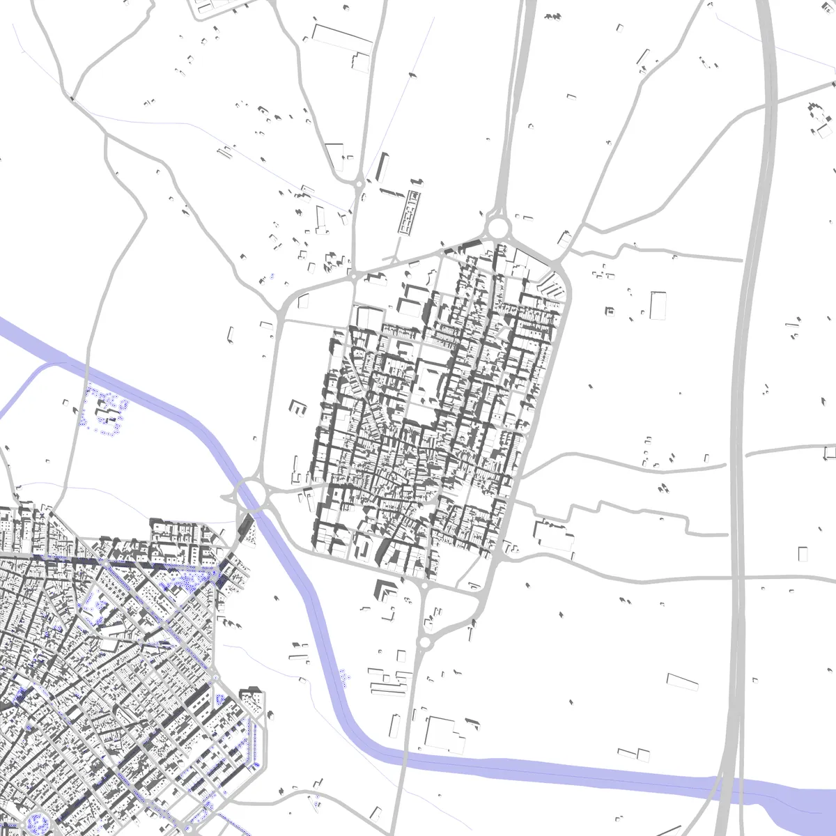 Almussafes plano de situación (2,5 km)