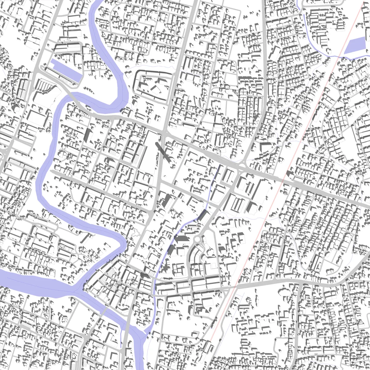 Alor Setar Lageplan (2,5 km)