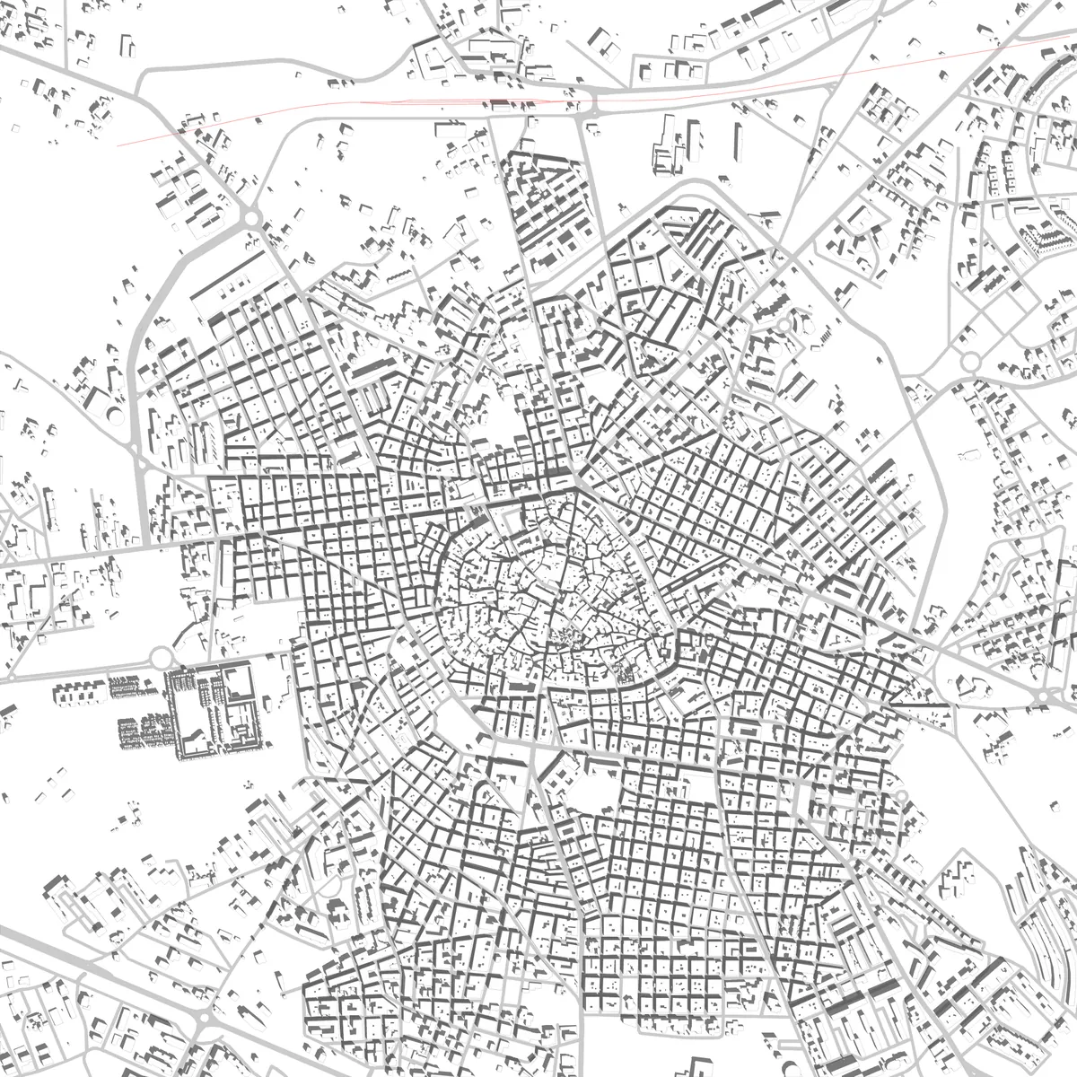 Altamura planimetria di sito (2,5 km)