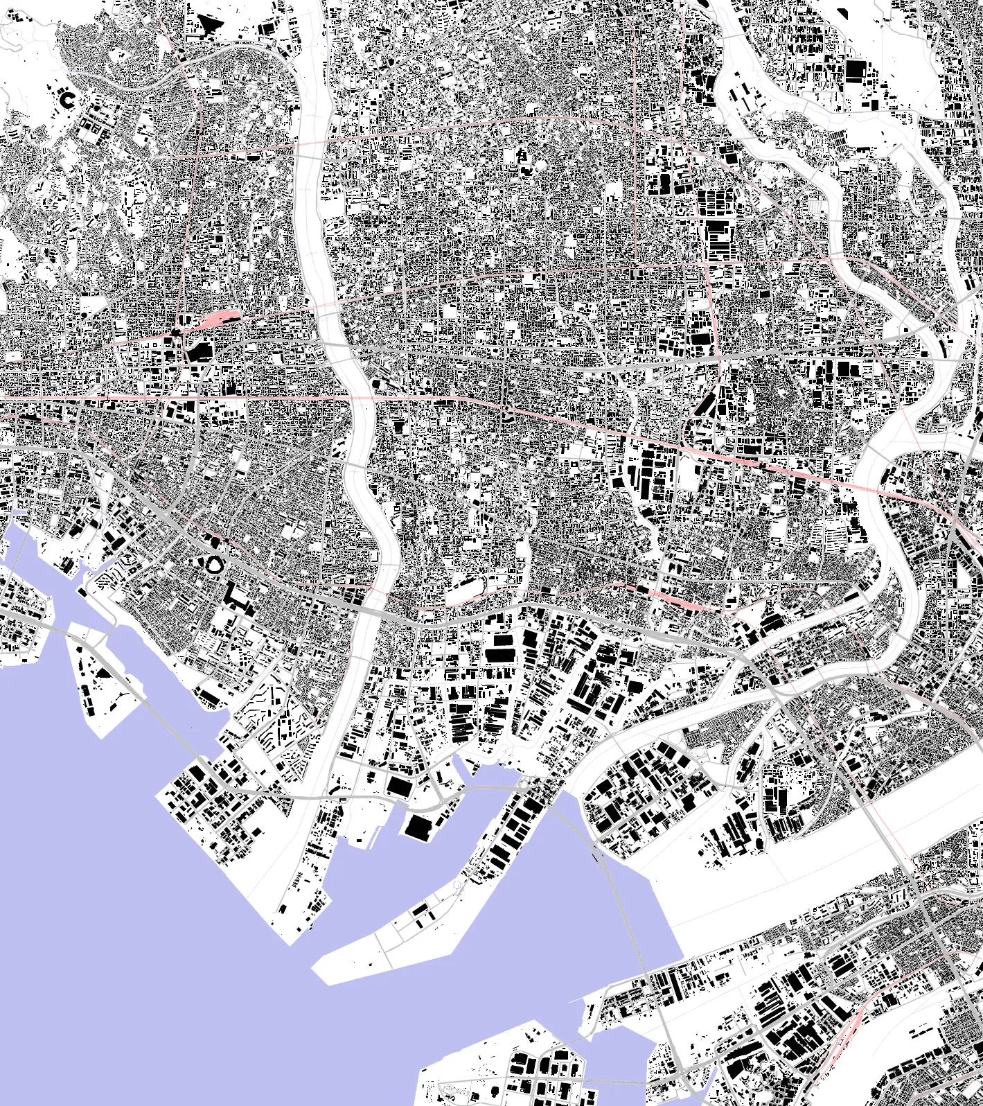 Amagasaki figure ground plan