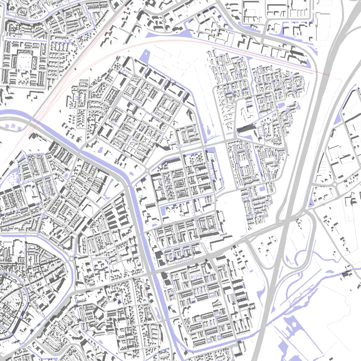 Amersfoort situatieplan (2,5 km)