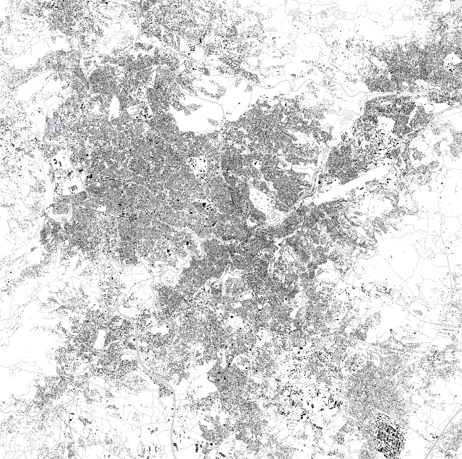 Amman figure ground plan