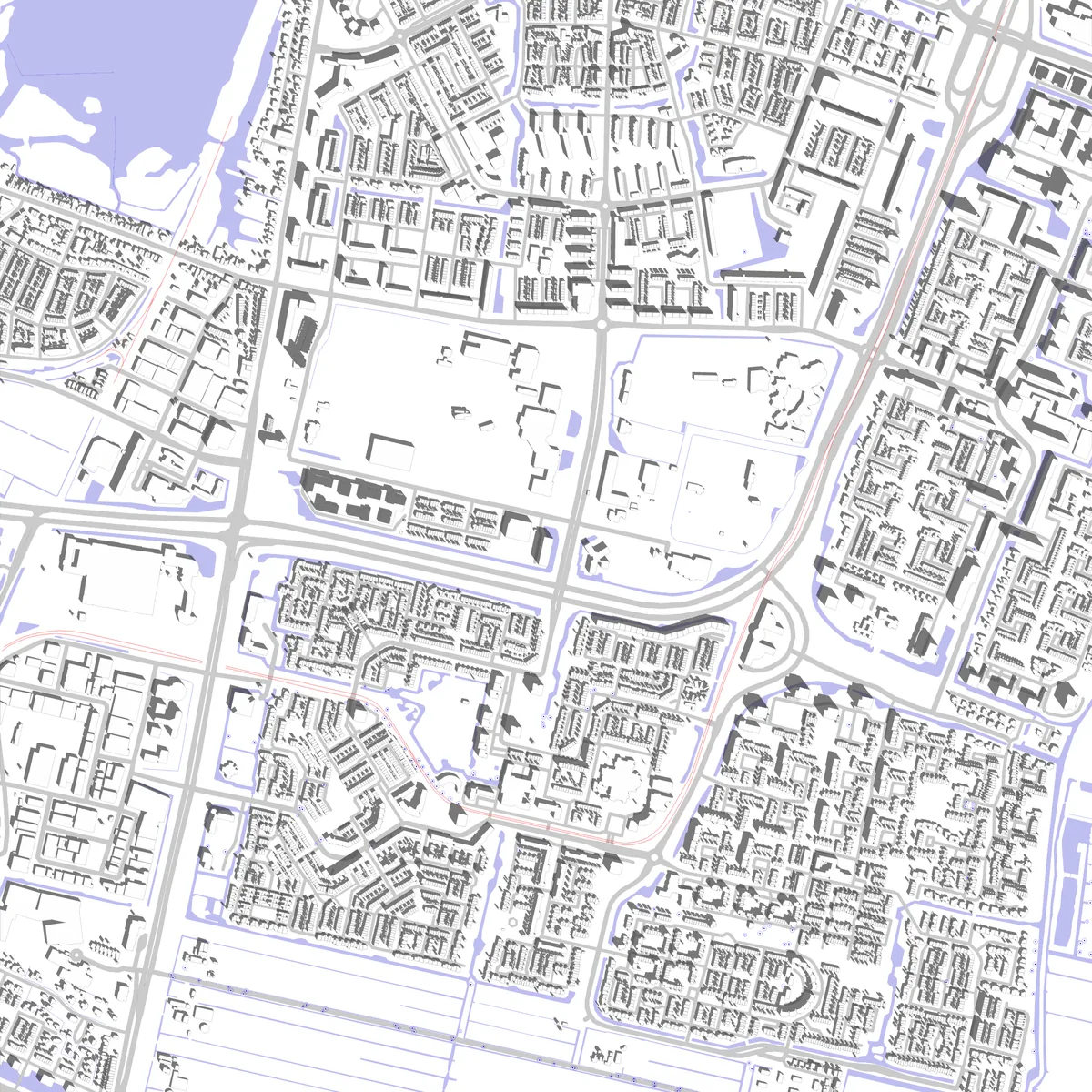 Amstelveen situatieplan (2,5 km)