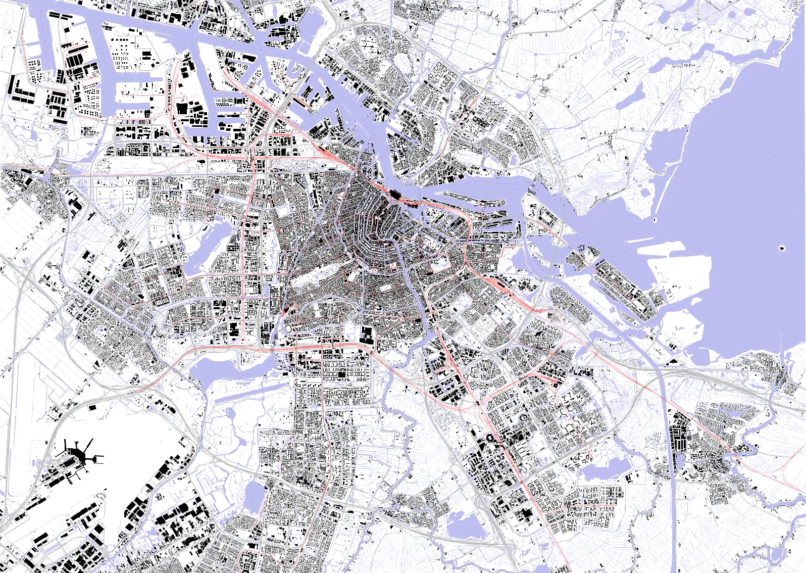 Amsterdam Schwarzplan
