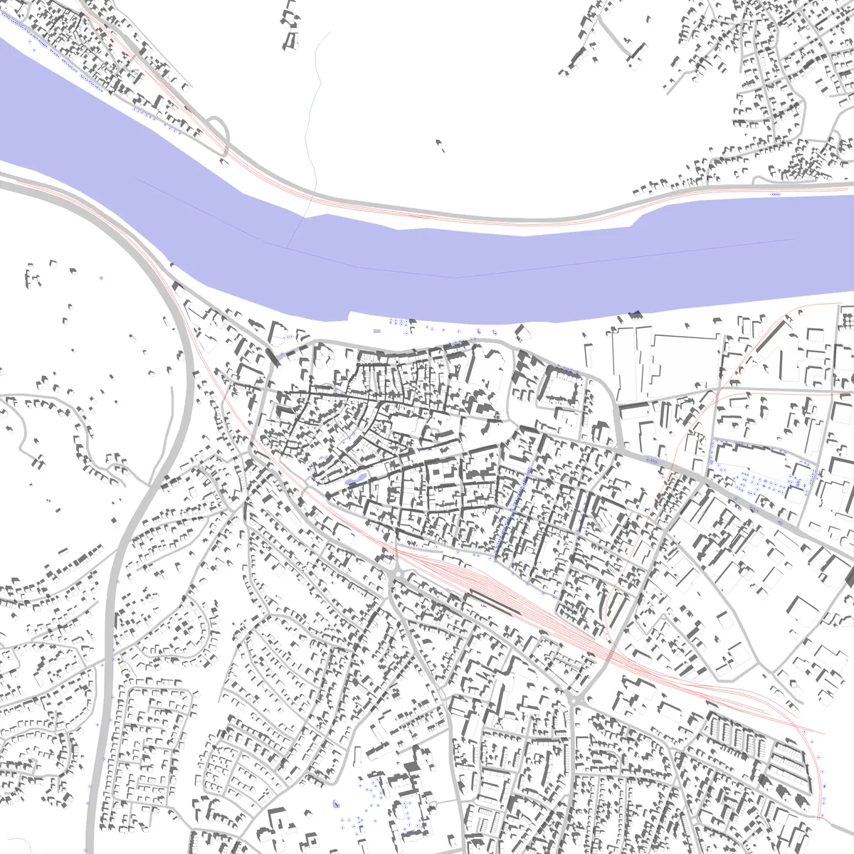 Andernach Lageplan (2,5 km)