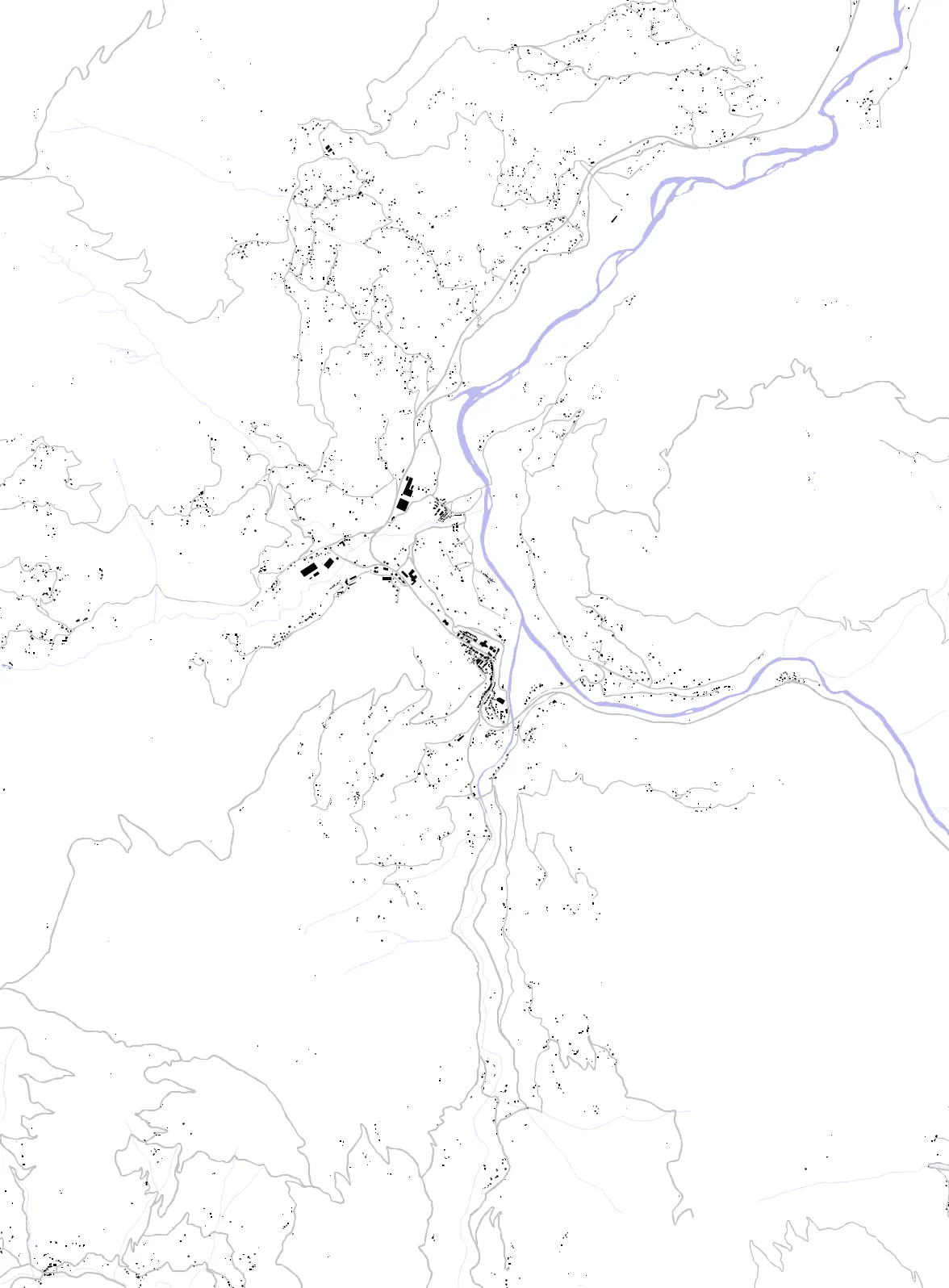 Andrijevica figure ground plan