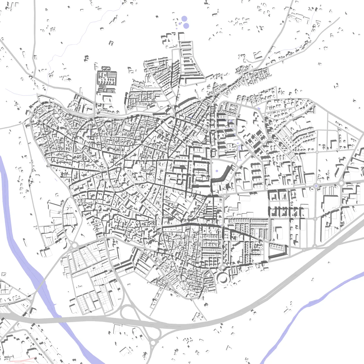 Andújar plano de situación (2,5 km)