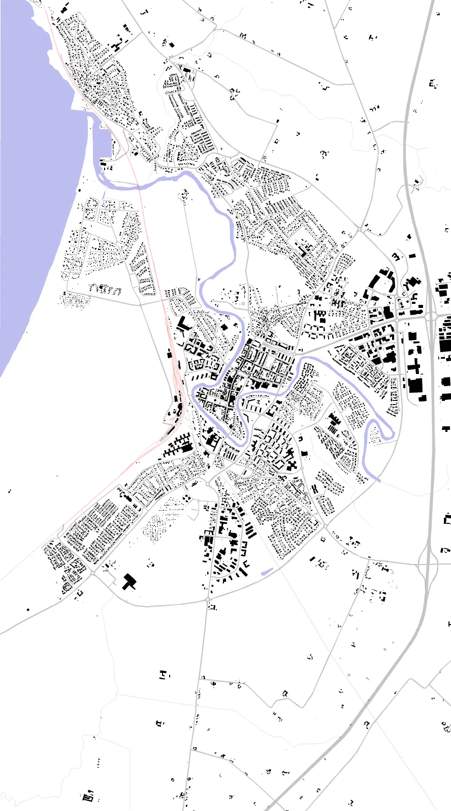 Ängelholm figure ground plan