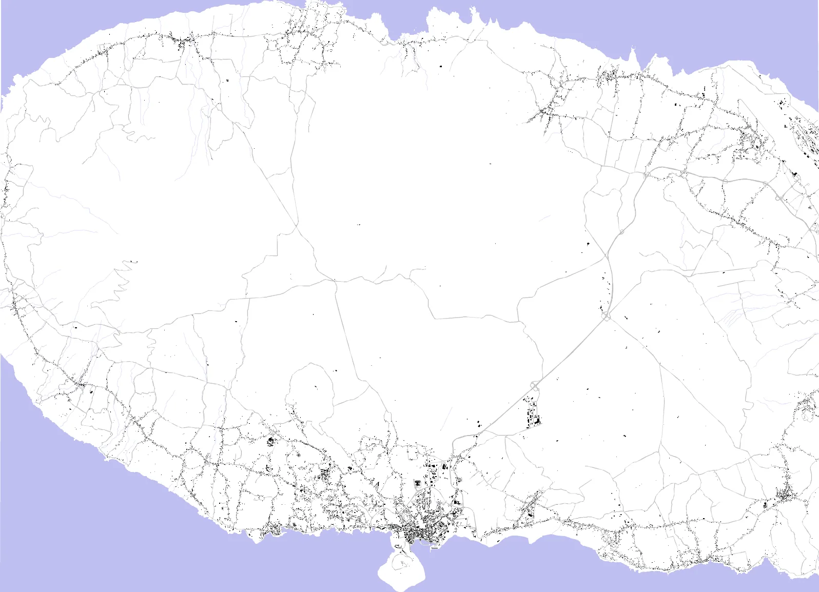 Angra do Heroísmo planta de cheios e vazios