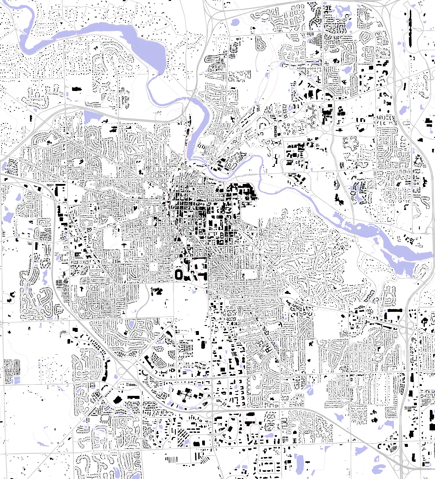 Ann Arbor figure ground plan