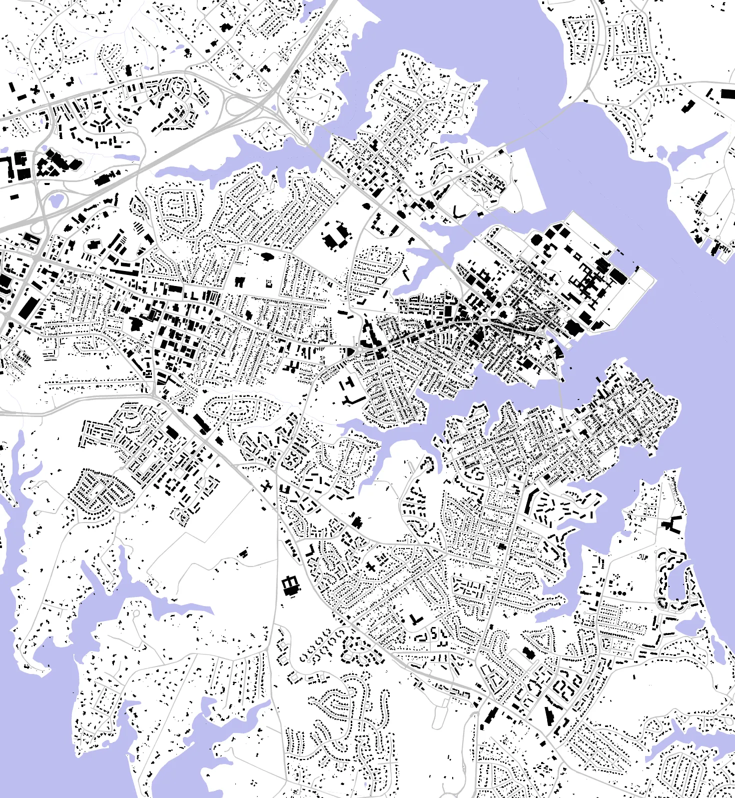 Annapolis figure ground plan