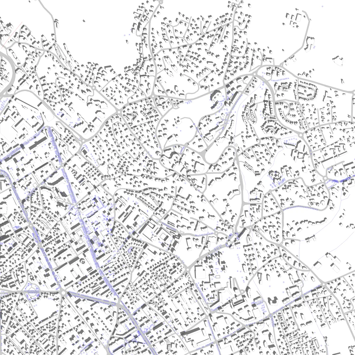 Annecy-le-Vieux plan de situation (2,5 km)