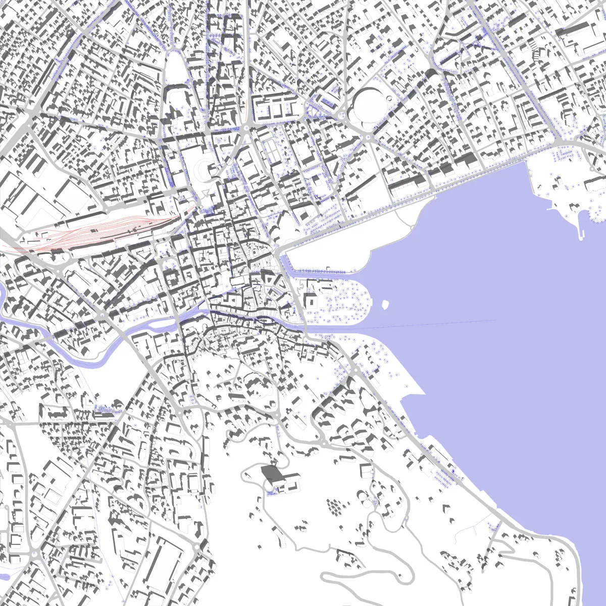 Annecy plan de situation (2,5 km)