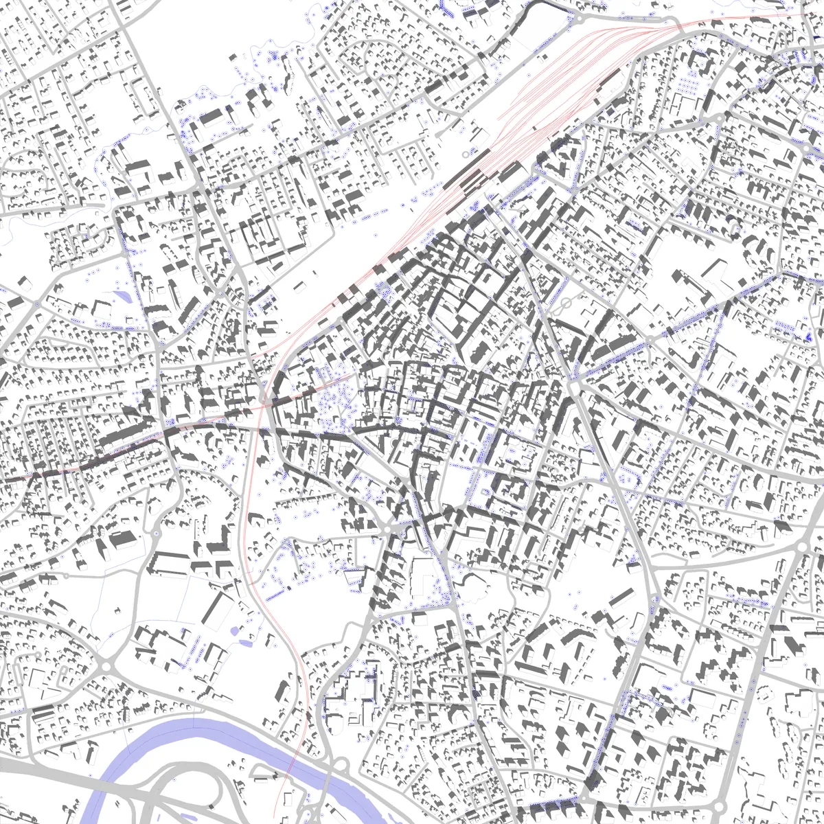 Annemasse Lageplan (2,5 km)