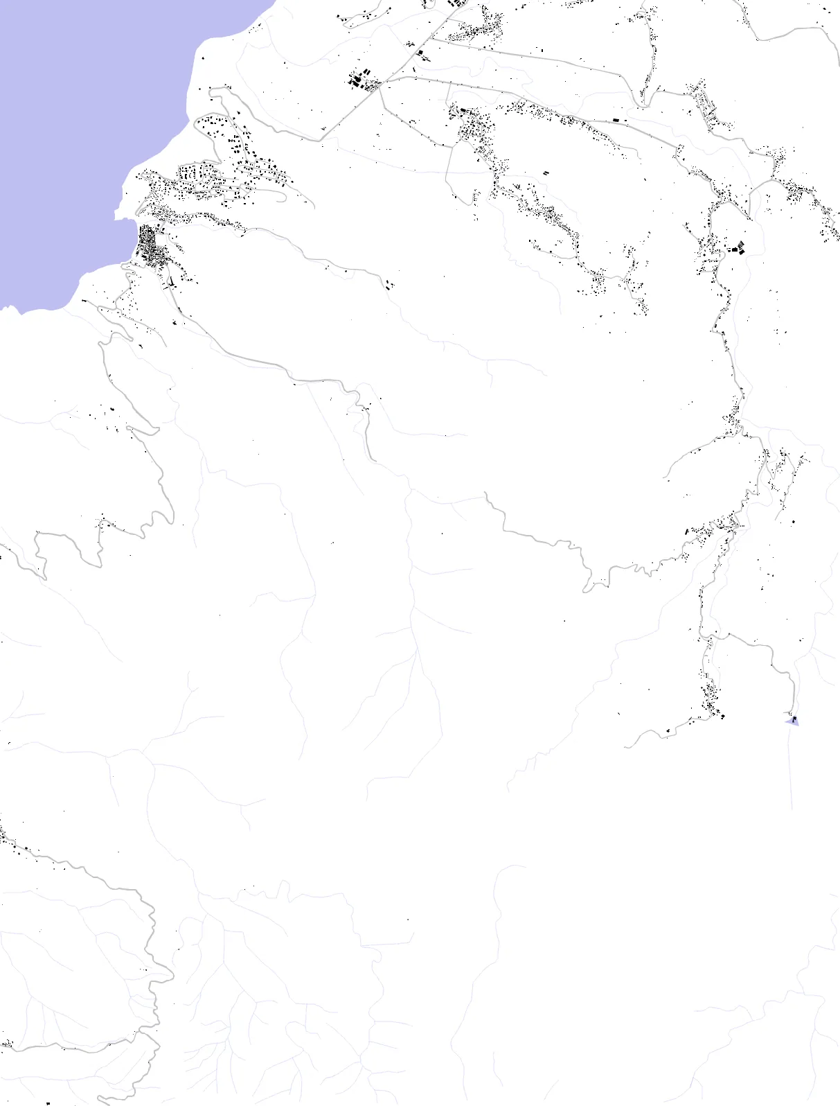 Anse la Raye figure ground plan
