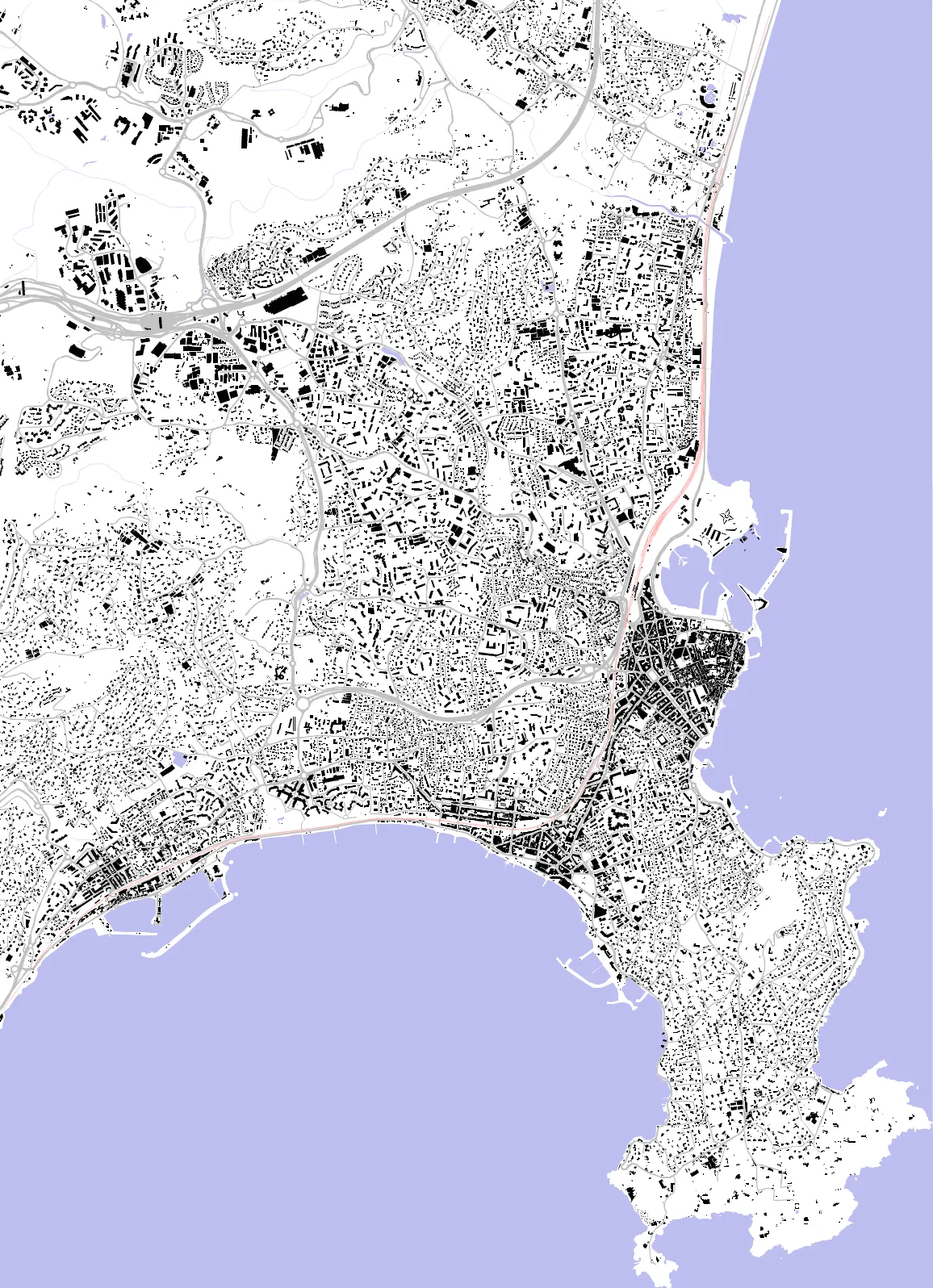 Antibes Schwarzplan