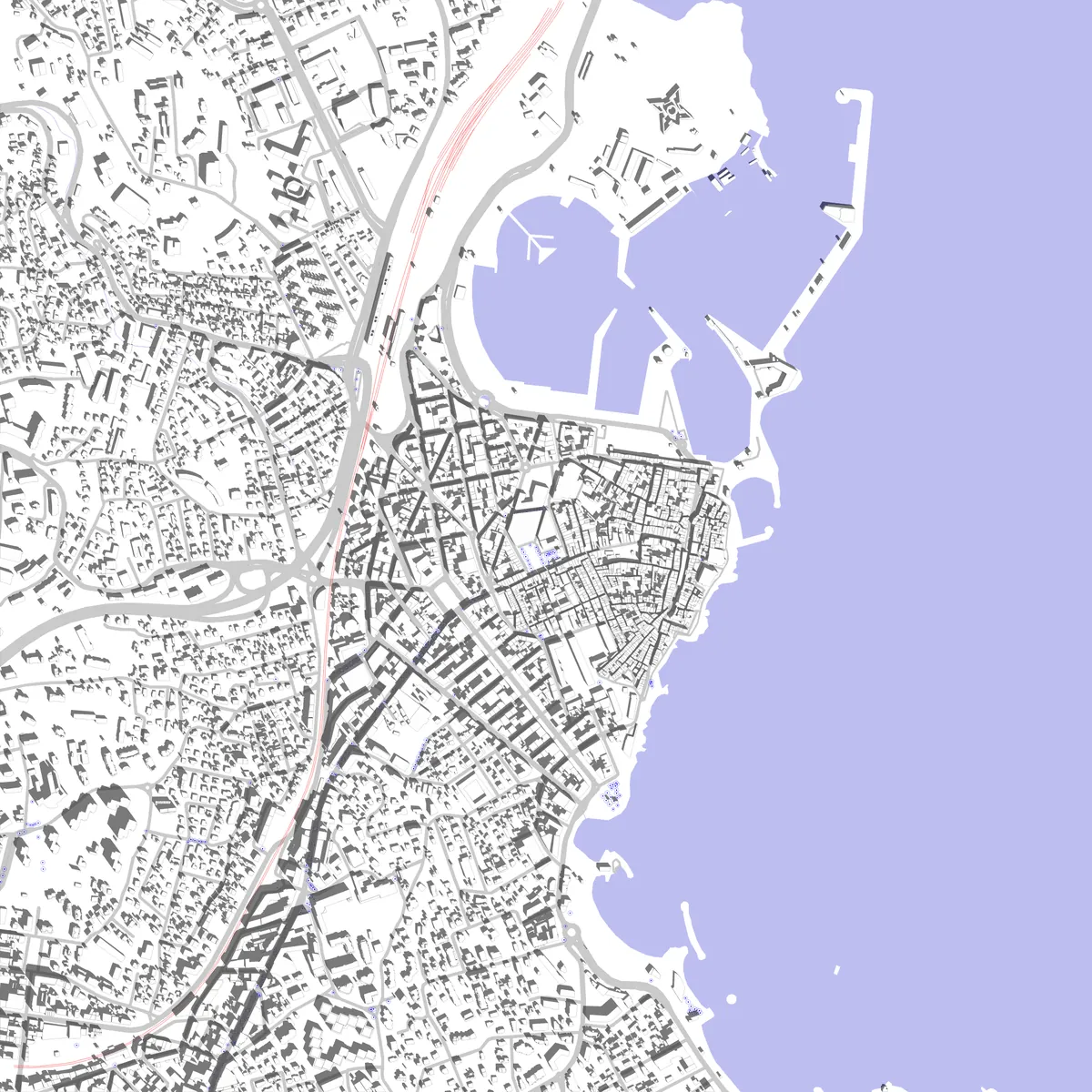 Antibes Lageplan (2,5 km)