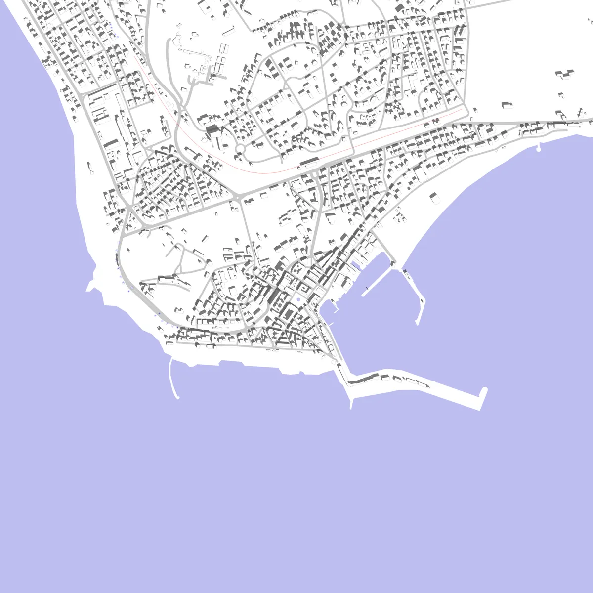 Anzio planimetria di sito (2.5 km)