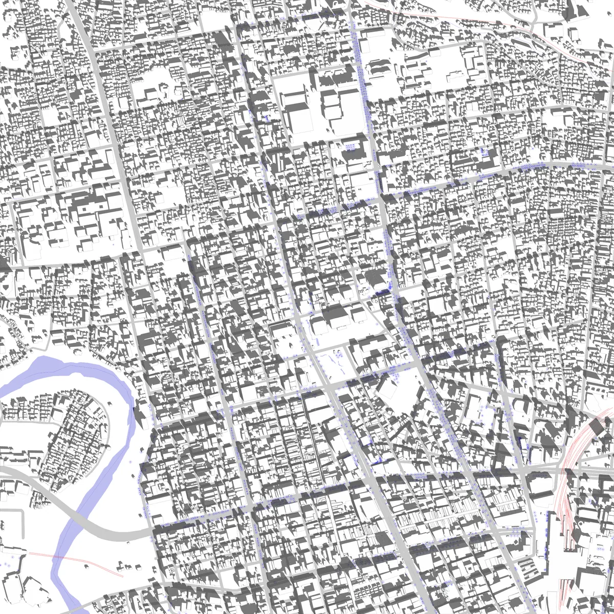 Aoba-ku site plan (2.5 km)