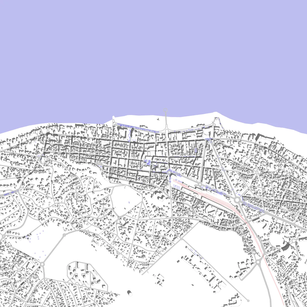 Arcachon Lageplan (2,5 km)